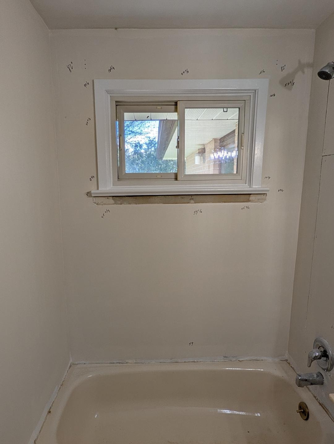 Acrylic Wall System — Before Installation
